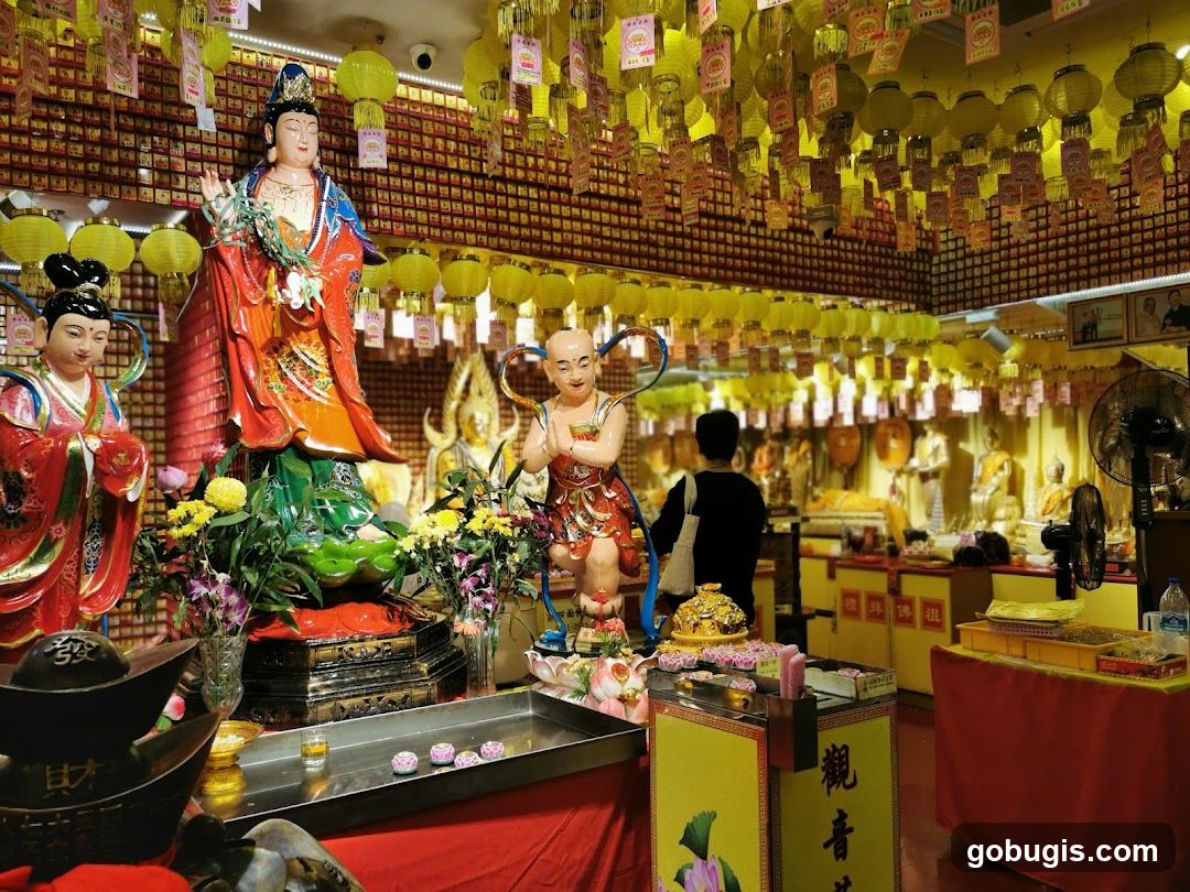 Buddhist Temple Interior