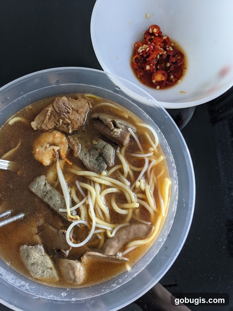 Noodle Soup with Chili