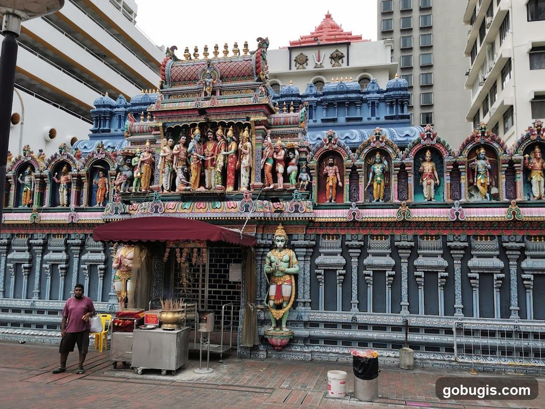 Ornate Hindu Temple Facade