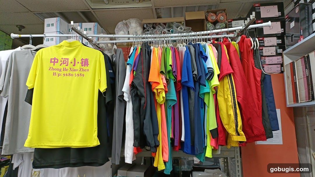 T-shirts on display