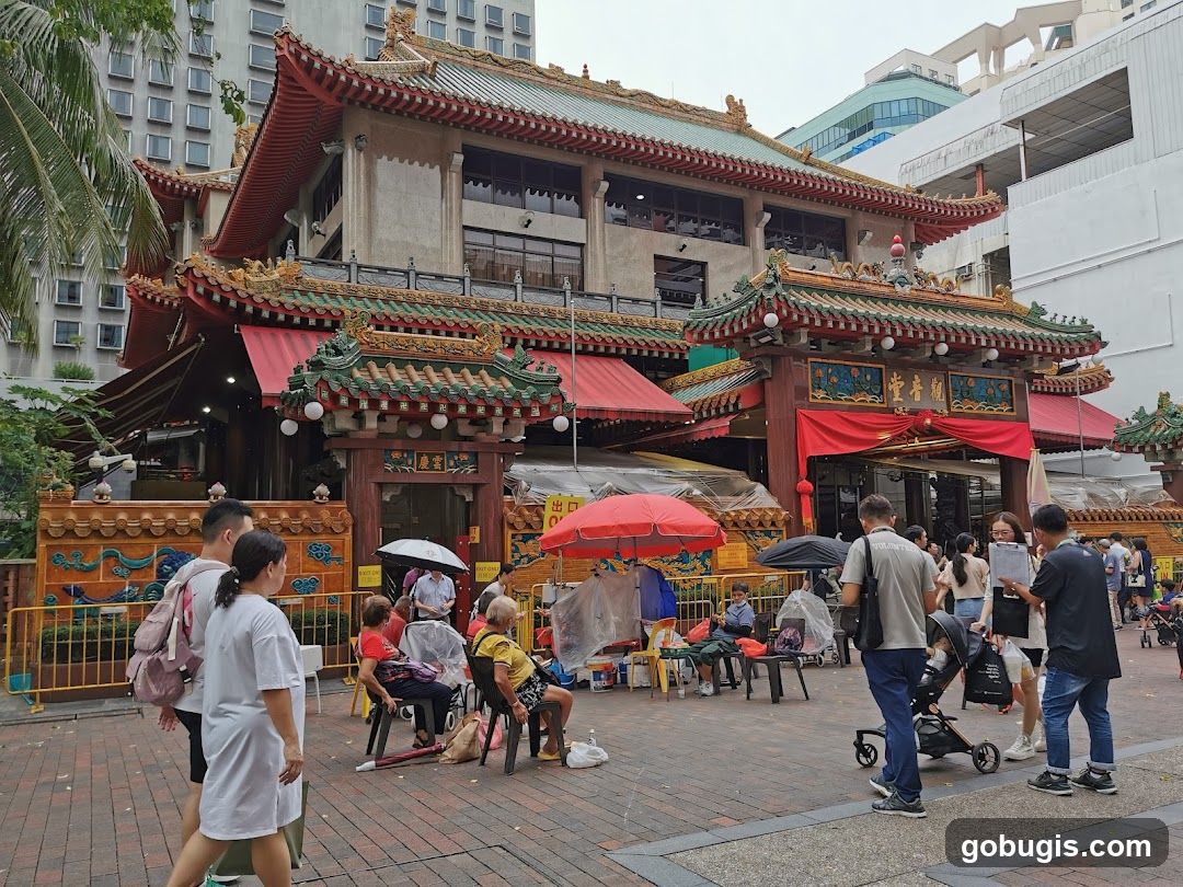 Traditional Asian Building Entrance