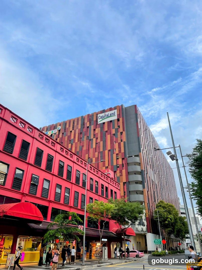 Street View with Colorful Buildings