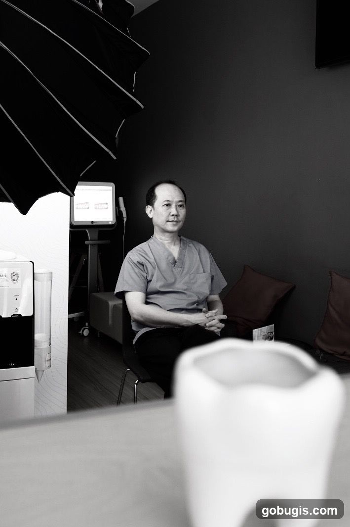Dentist in waiting room