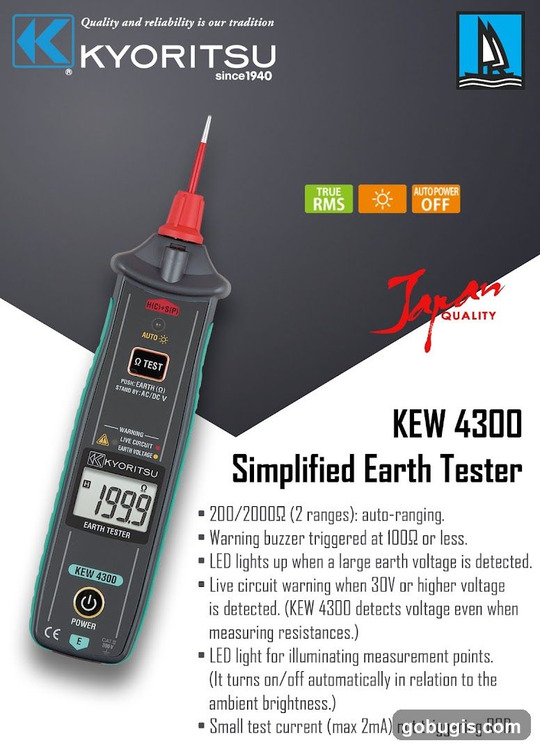 Kyoritsu KEW 4300 Simplified Earth Tester