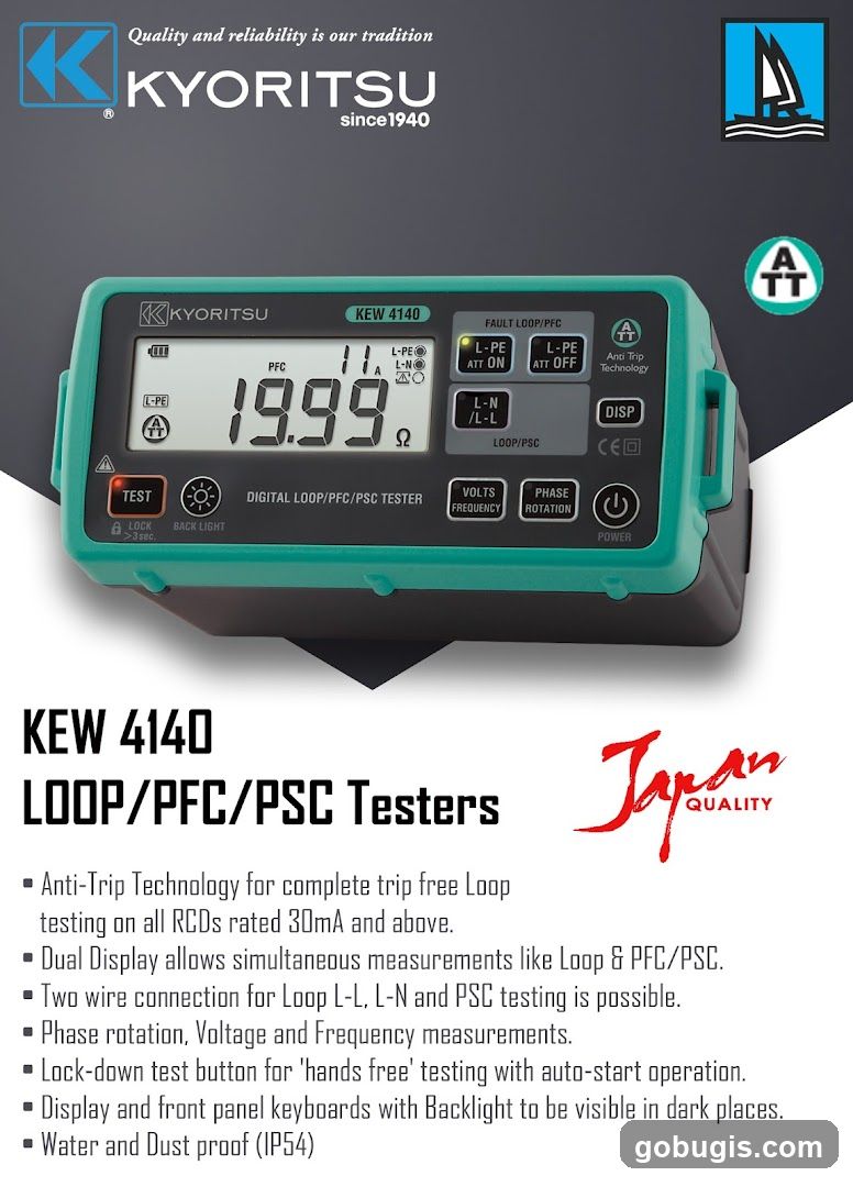 Kyoritsu KEW 4140 Loop/PFC/PSC Tester