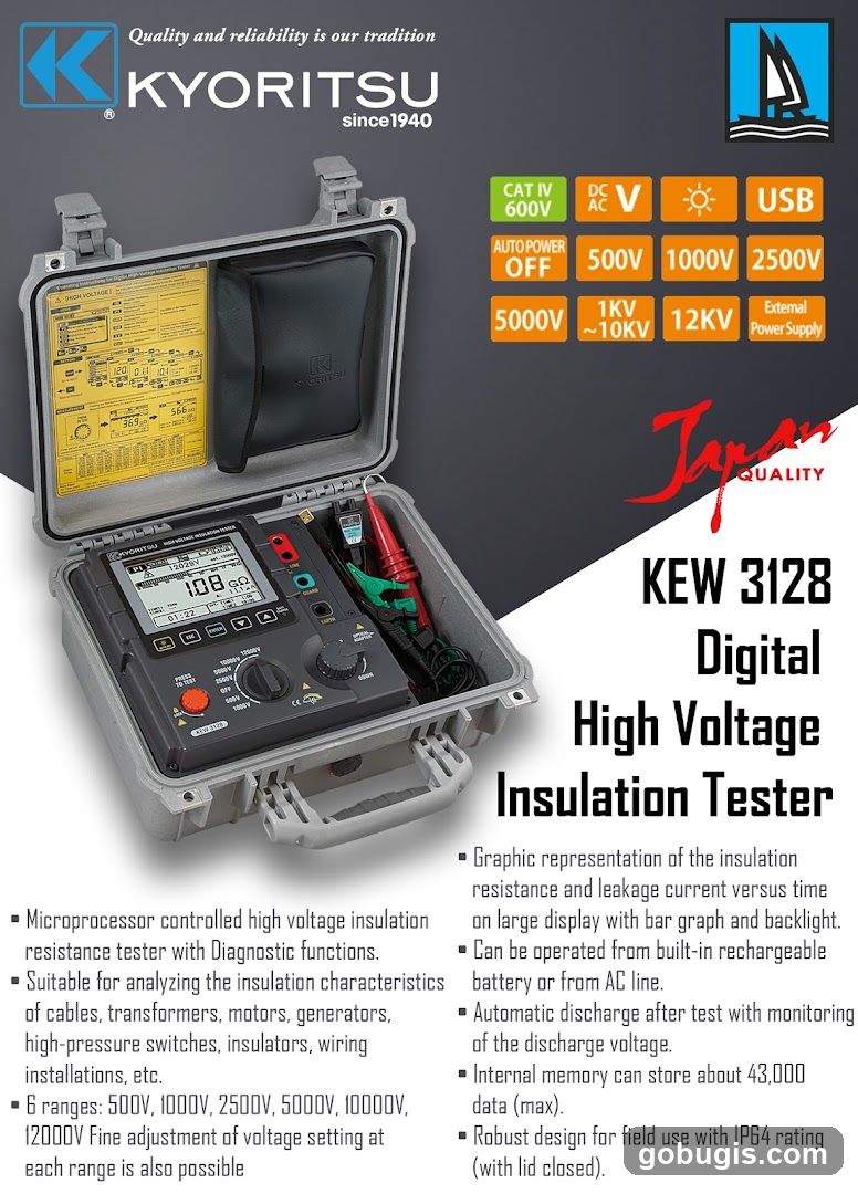 Kyoritsu KEW 3128 Digital High Voltage Insulation Tester