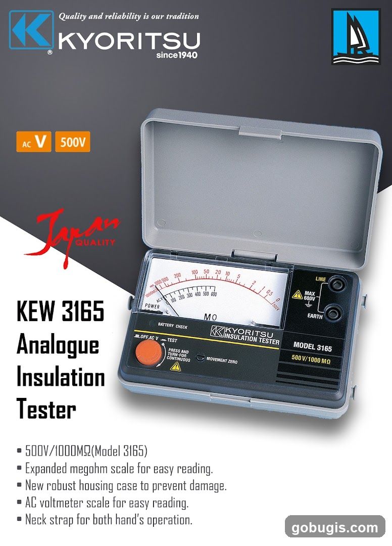 KYORITSU KEW 3165 Analogue Insulation Tester