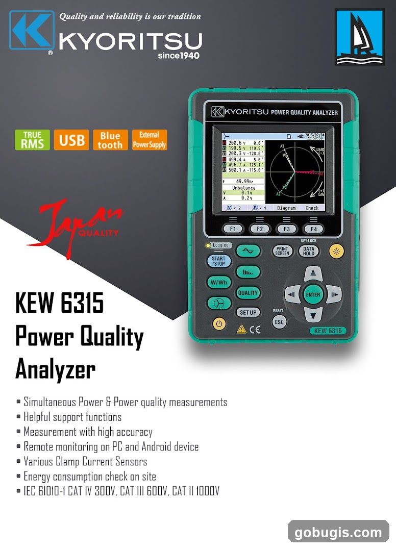 KEW 6315 Power Quality Analyzer