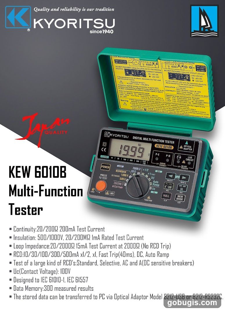 KYORITSU KEW 6010B Multi-Function Tester