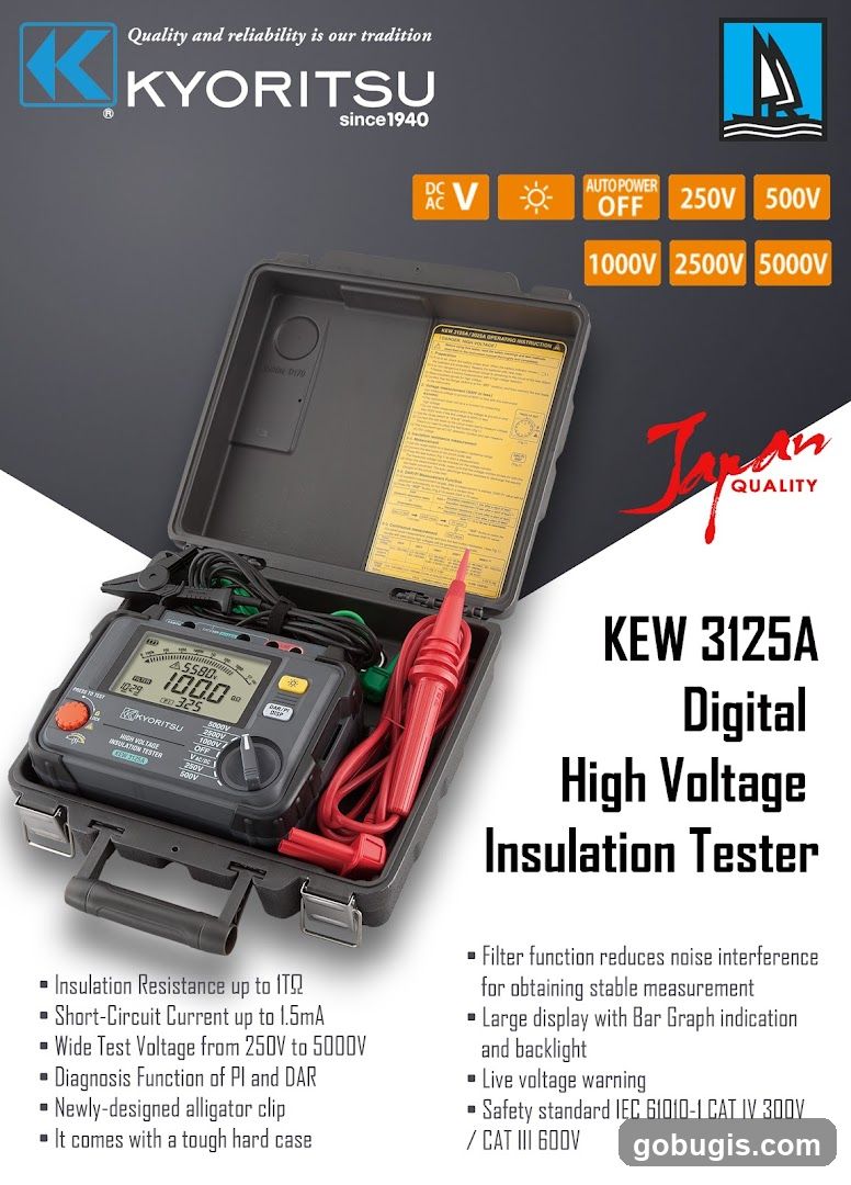 KYORITSU KEW 3125A Digital High Voltage Insulation Tester