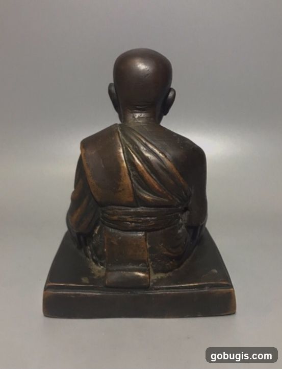 Bronze Monk Statue