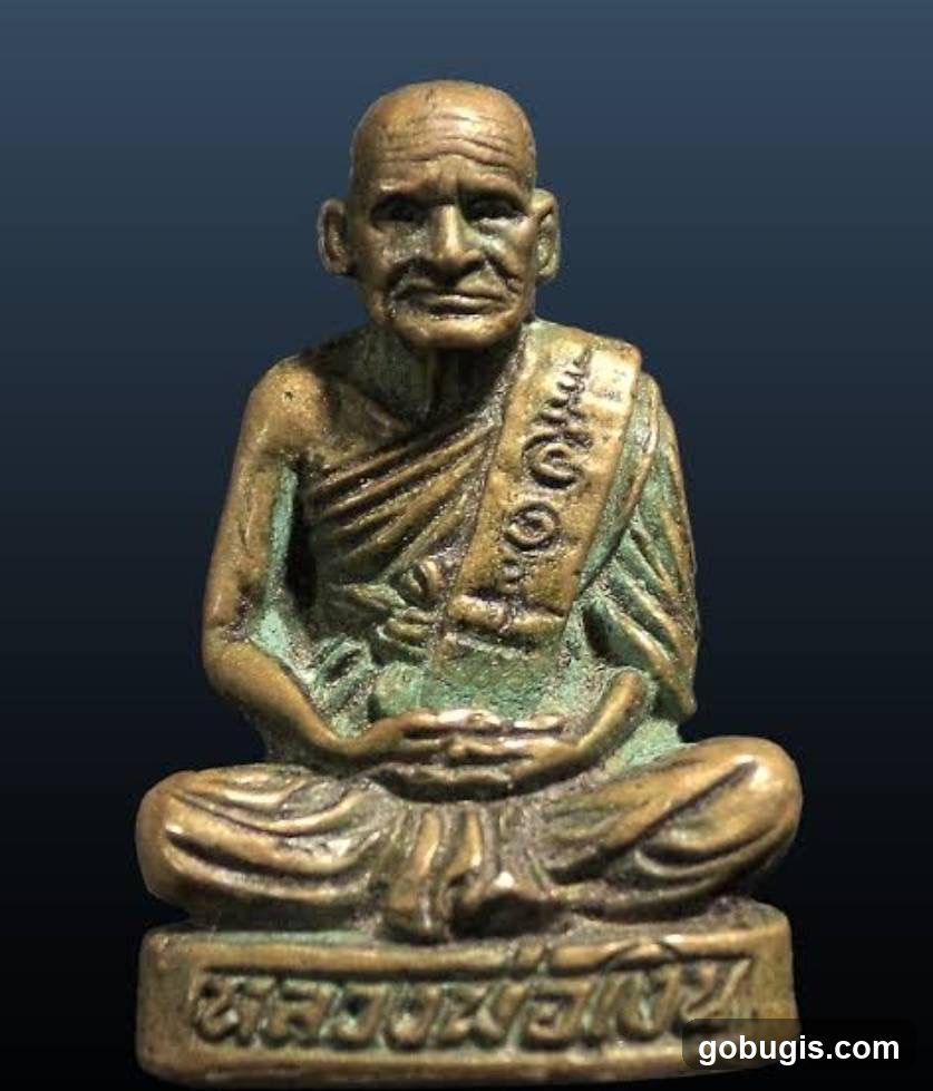 Bronze Monk Figurine