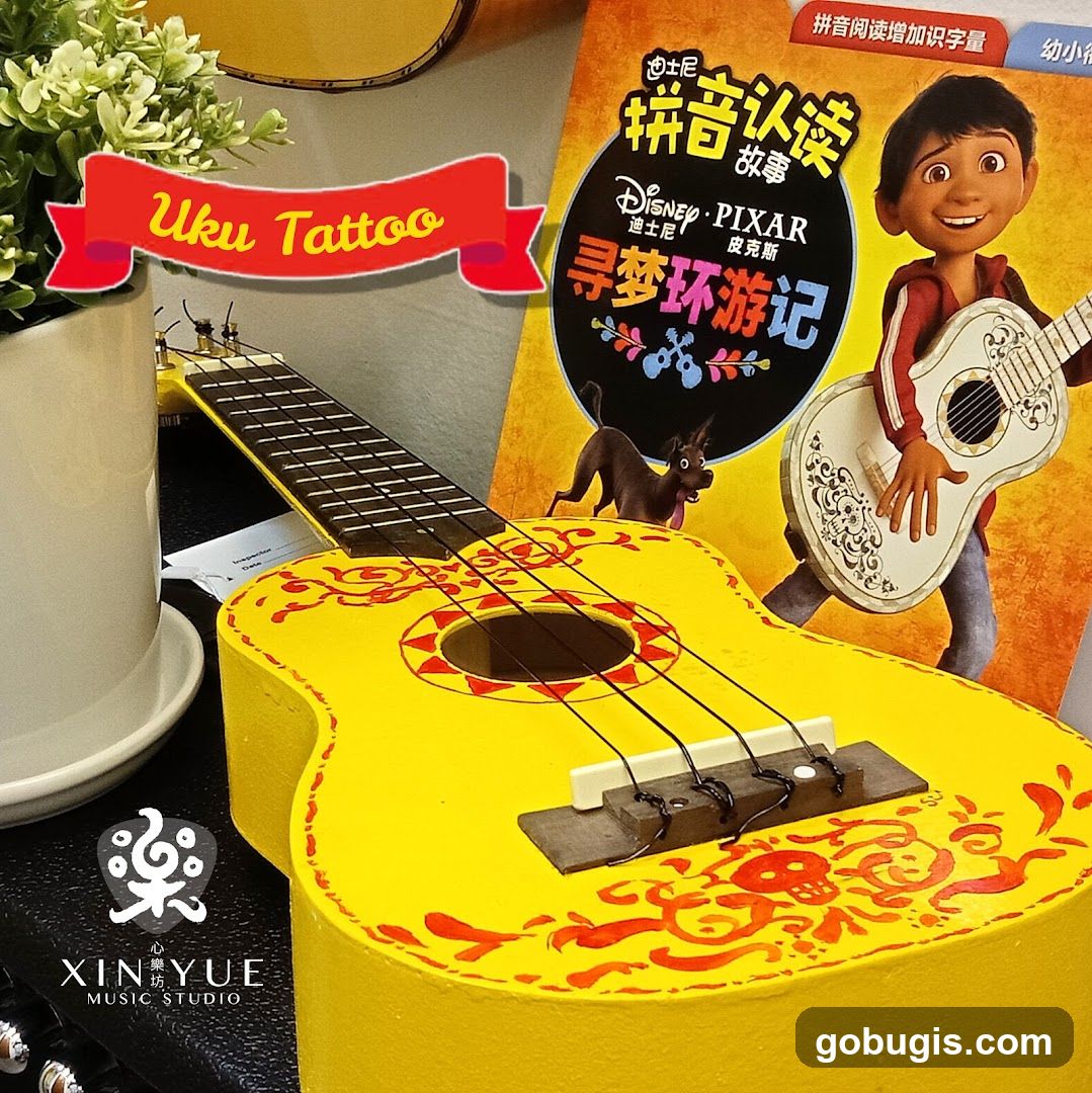 Ukulele with Disney Coco theme