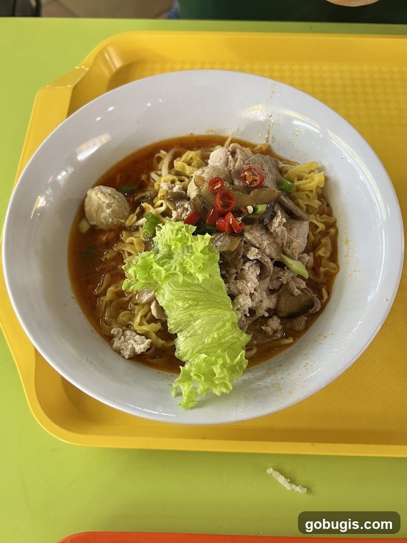 San Teochew Mushroom Minced Pork Noodle