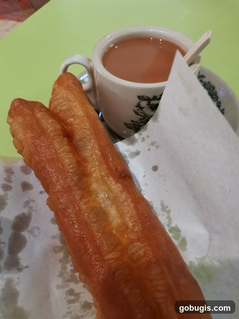 Fried Dough Stick and Milk Tea