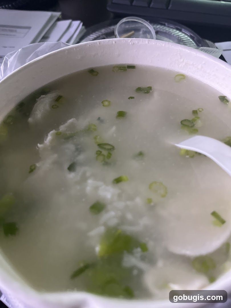 Congee with toppings