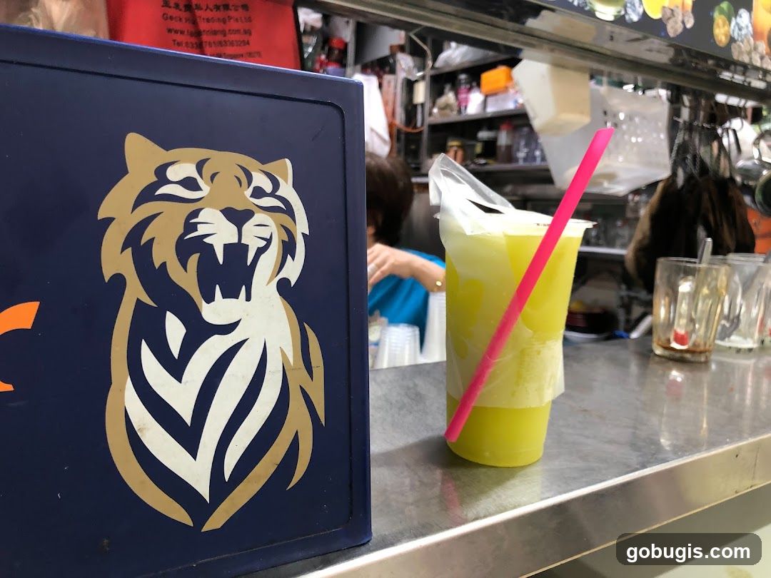 Tiger Logo and Drink