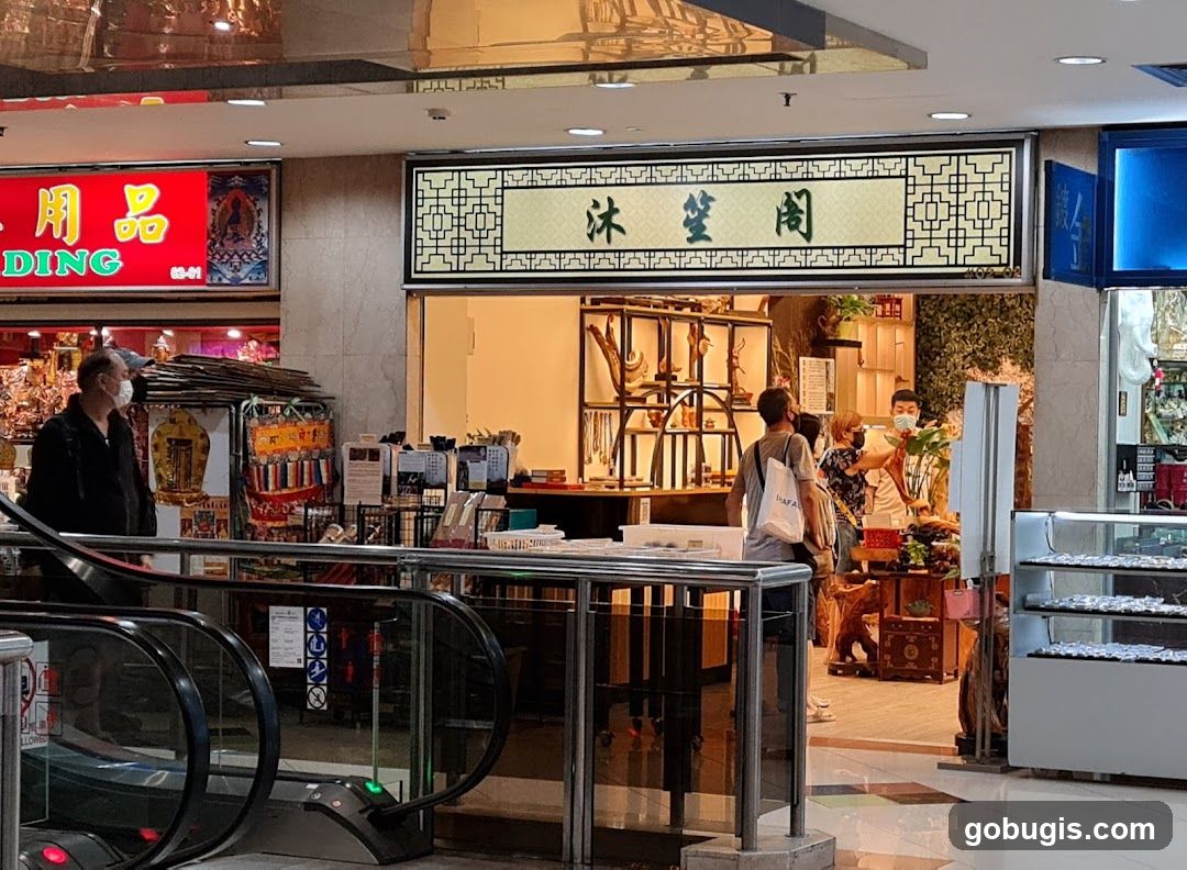 Interior of a shop with traditional decor