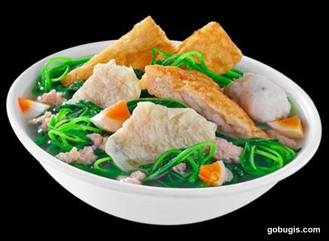 Noodle Soup with Fish and Vegetables