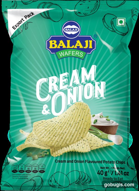 Balaji Wafers Cream & Onion