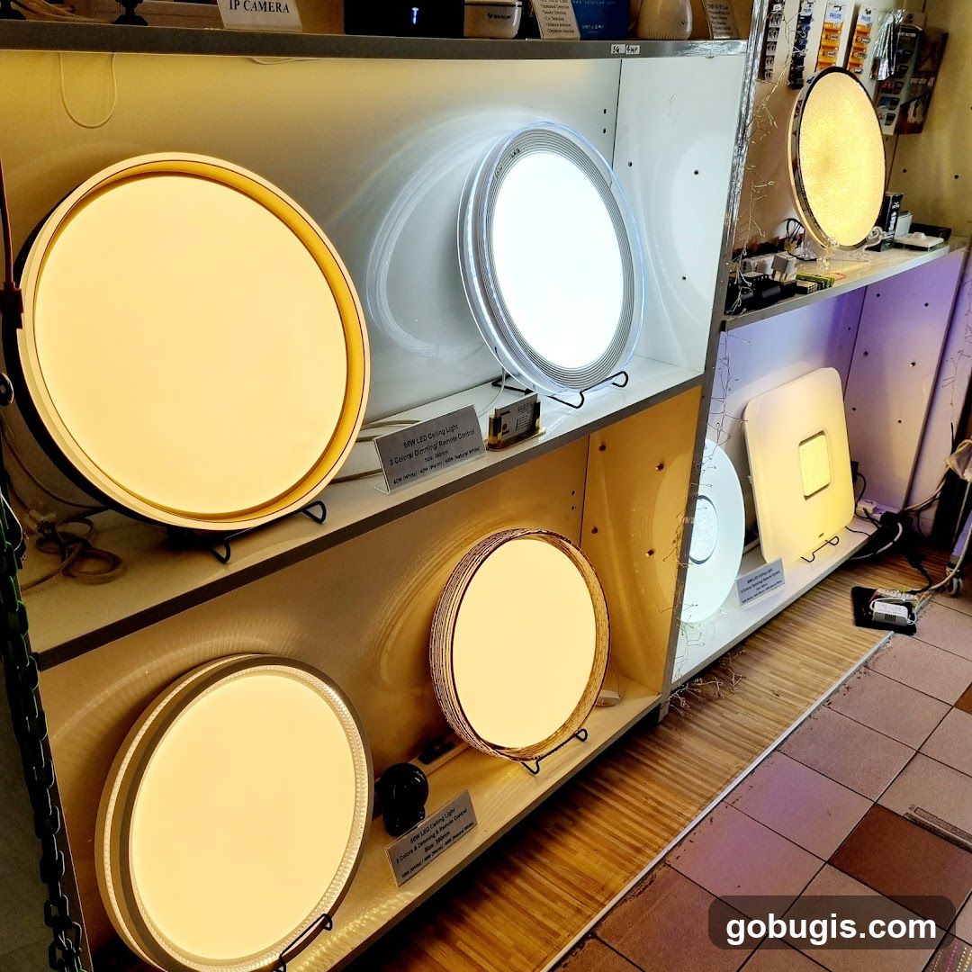 Ceiling Lights Display