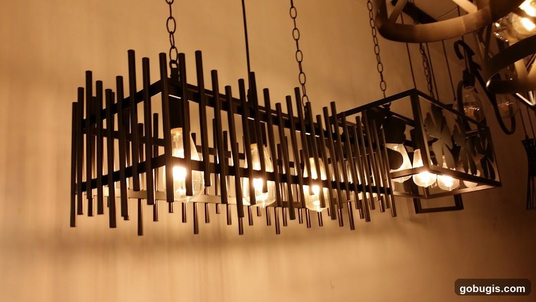 Modern Chandelier with Edison Bulbs