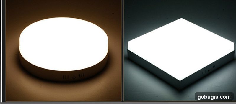 Round and Square LED Ceiling Lights