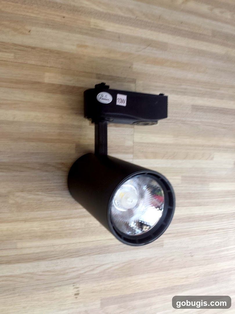 Black LED Track Light
