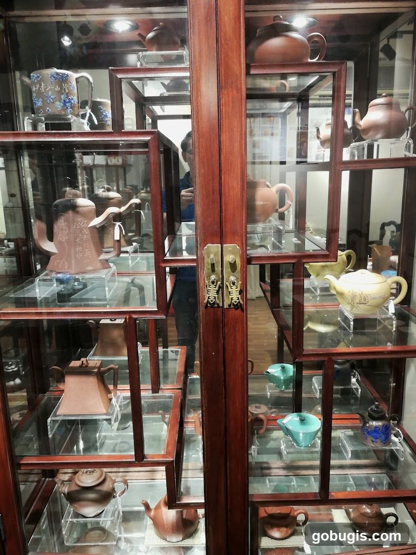 Display Cabinet with Teapots