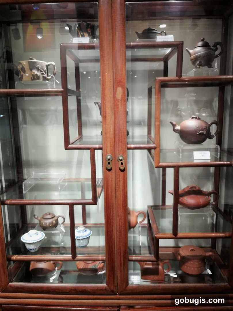 Display Cabinet of Teapots