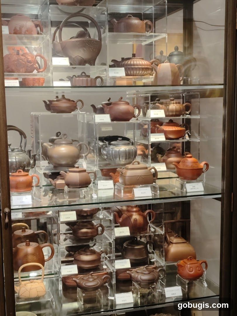 Display of Teapots