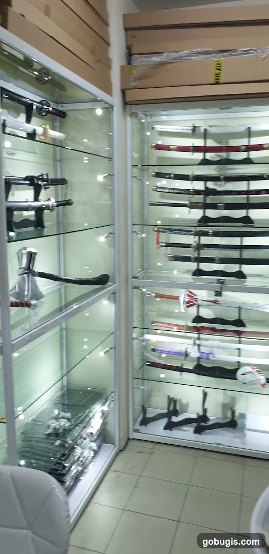 Display of Swords and Collectibles