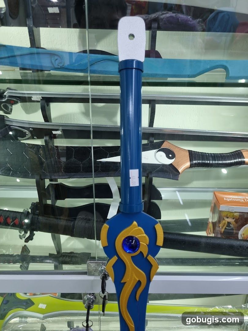 Display of Swords and Collectibles