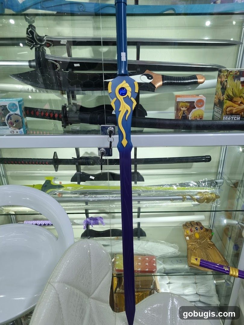 Display of Swords and Collectibles