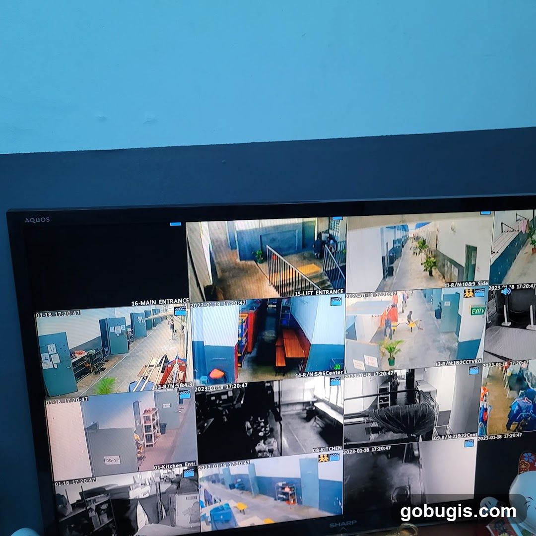 CCTV Monitor Display