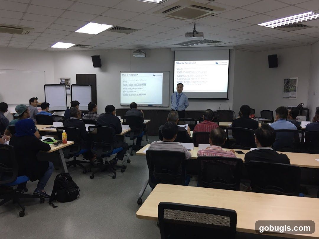 Classroom lecture on terrorism