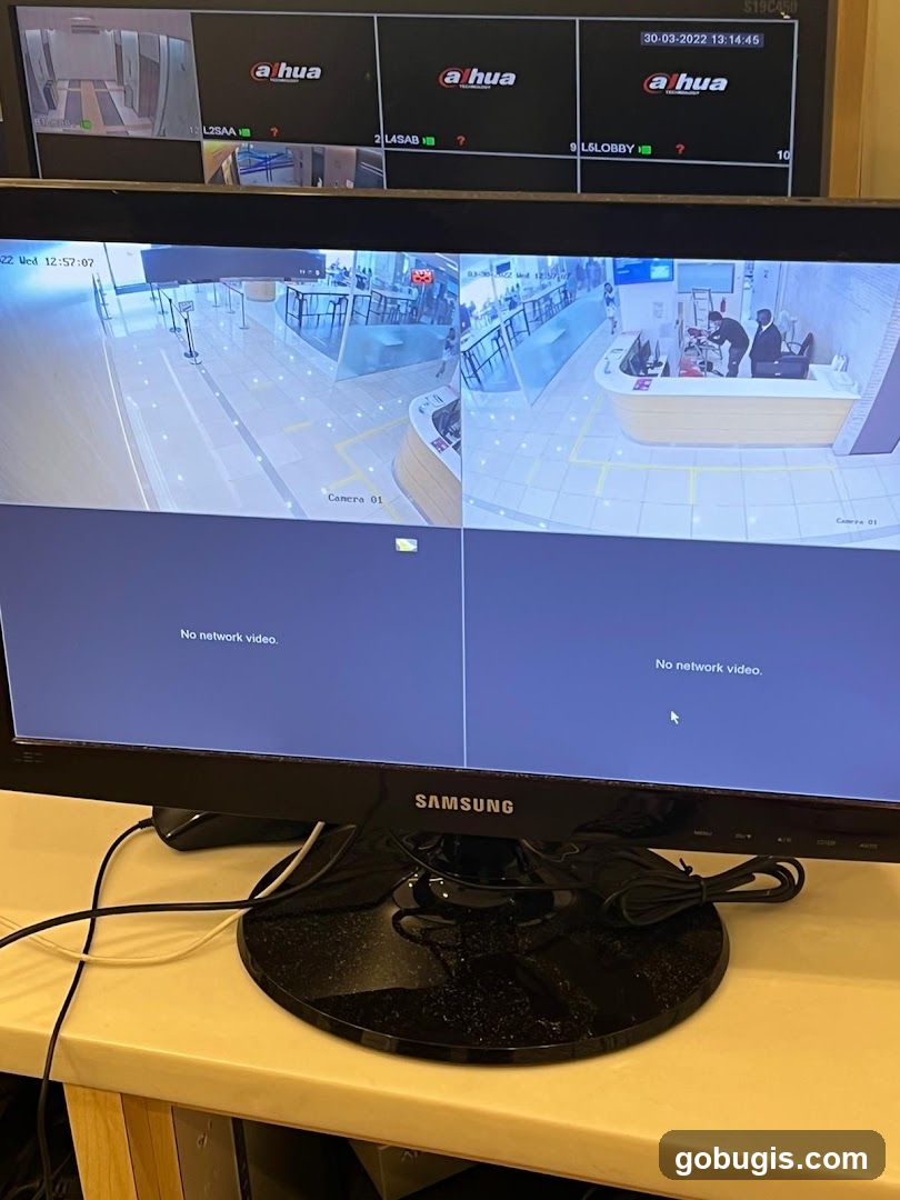 CCTV Monitor Display