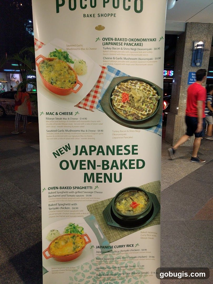 POCO POCO BAKE SHOPPE NEW JAPANESE OVEN-BAKED MENU