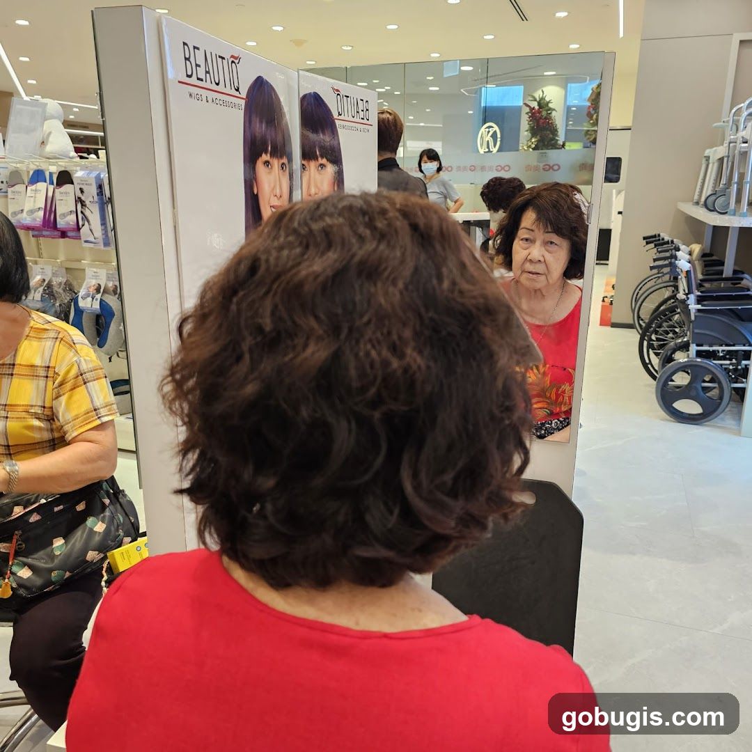 Wigs and Accessories Display