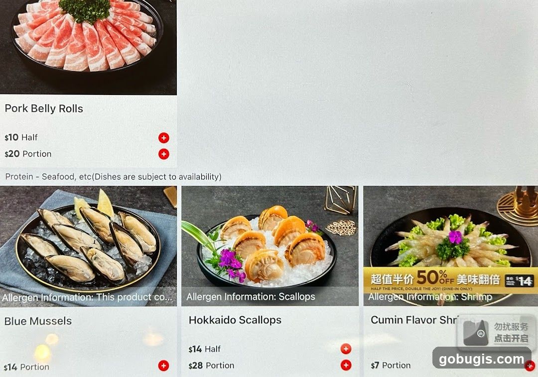 Menu Items