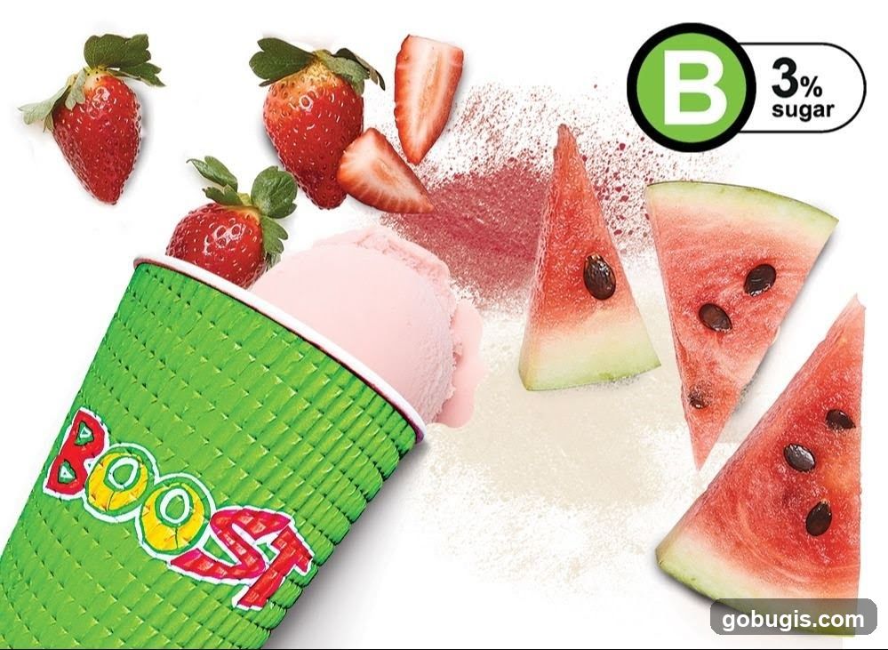 Boost Drink with Strawberries and Watermelon
