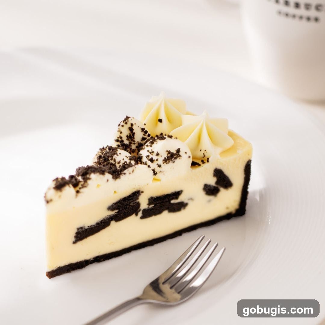 Oreo Cheesecake Slice