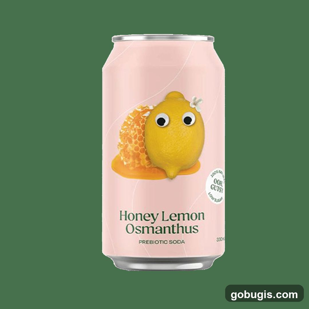 Honey Lemon Osmanthus Prebiotic Soda Can