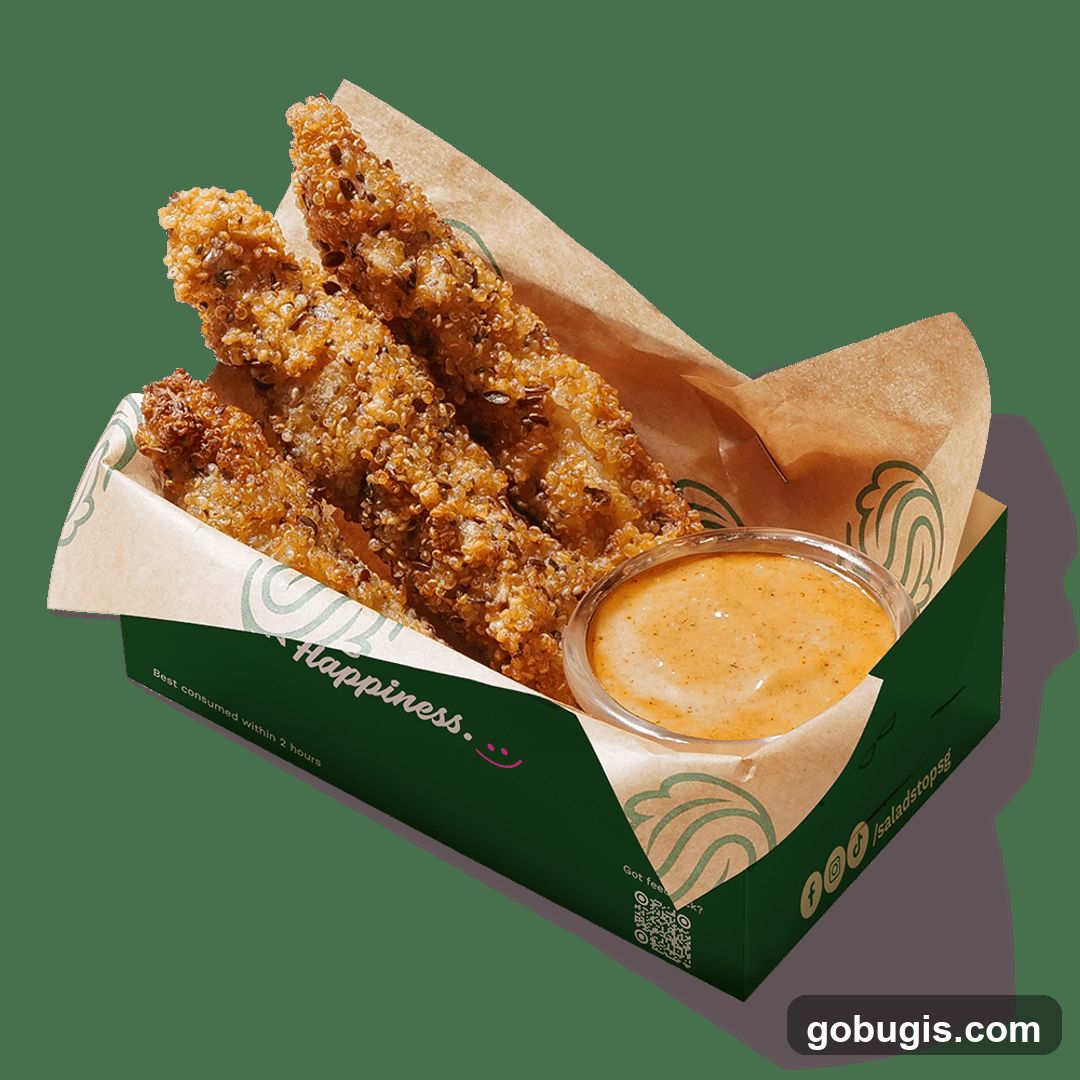 Crispy Quinoa Strips with Dip
