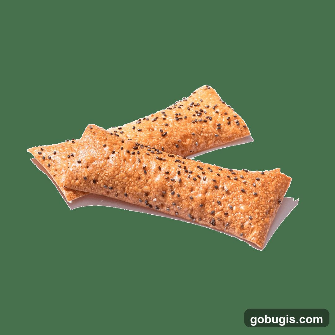 Two pastries with seeds