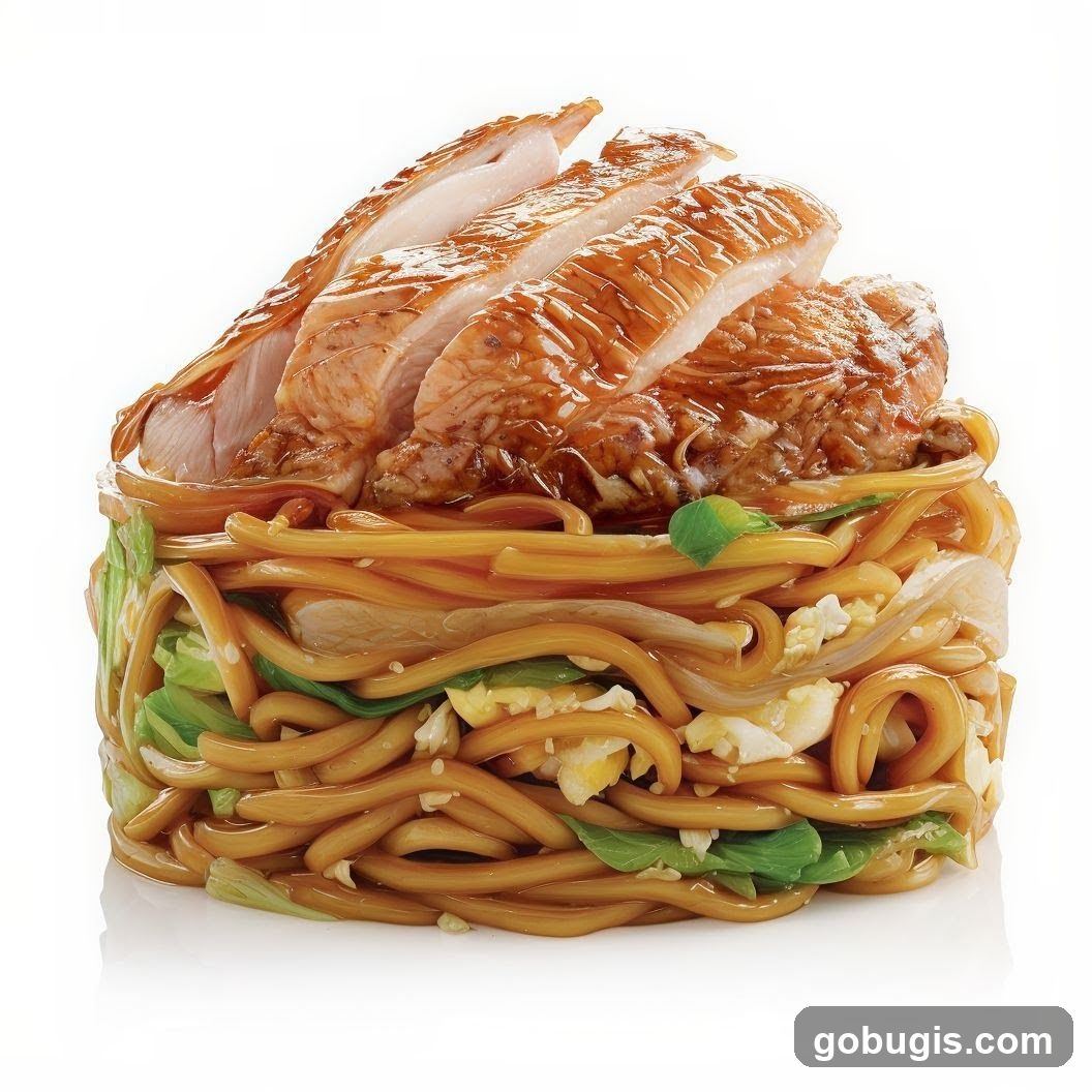 Noodles with Sliced Chicken