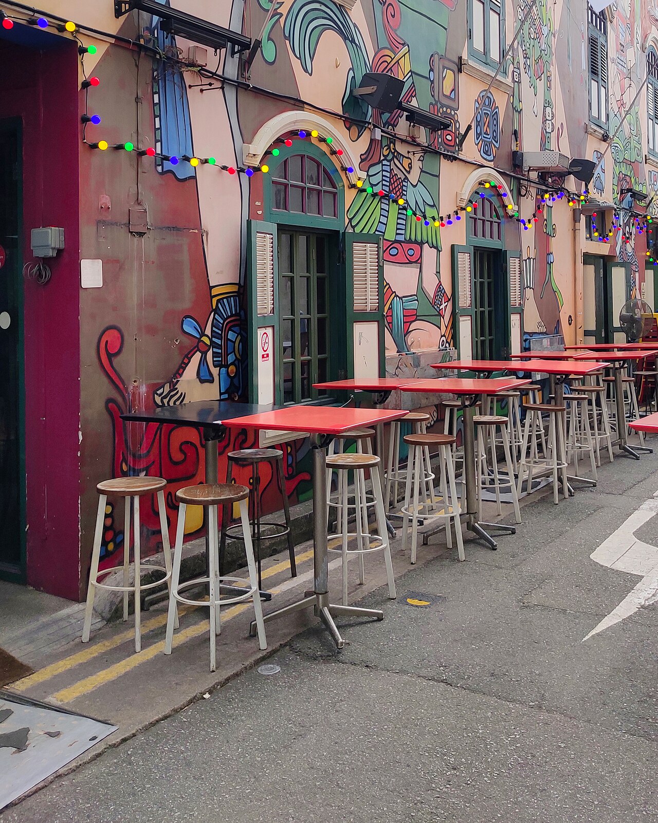 Haji Lane street art and murals in Kampong Glam