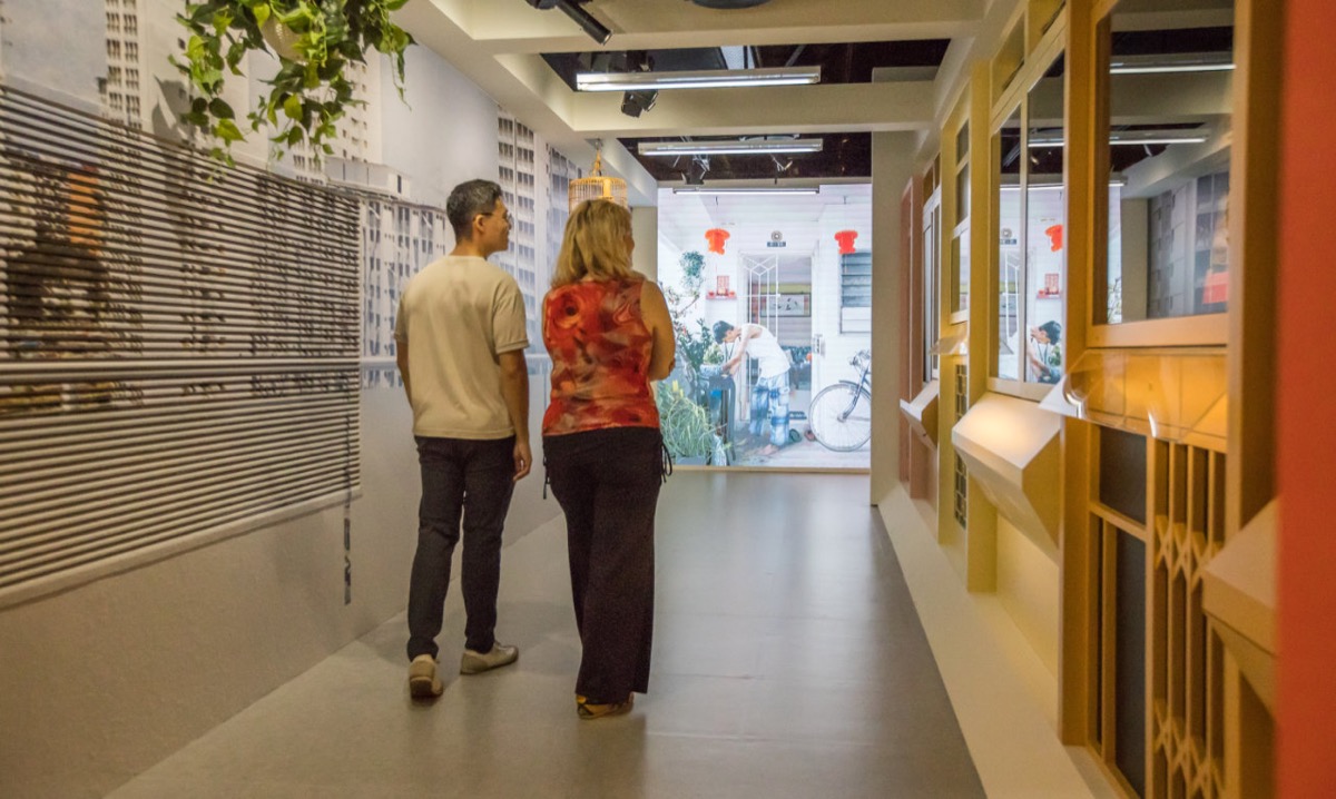 Becoming Singapore section in the National Museum History Gallery