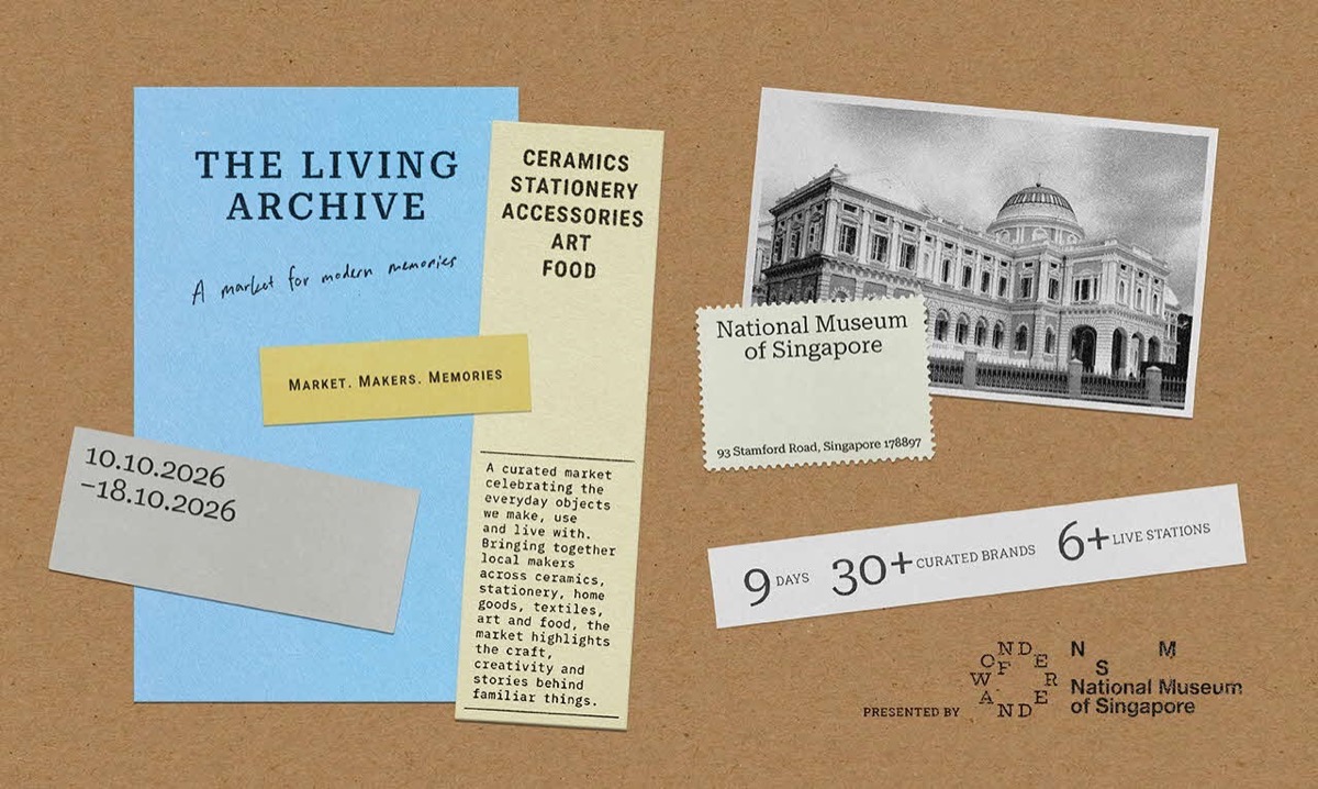 The Living Archive design market at the National Museum concourse