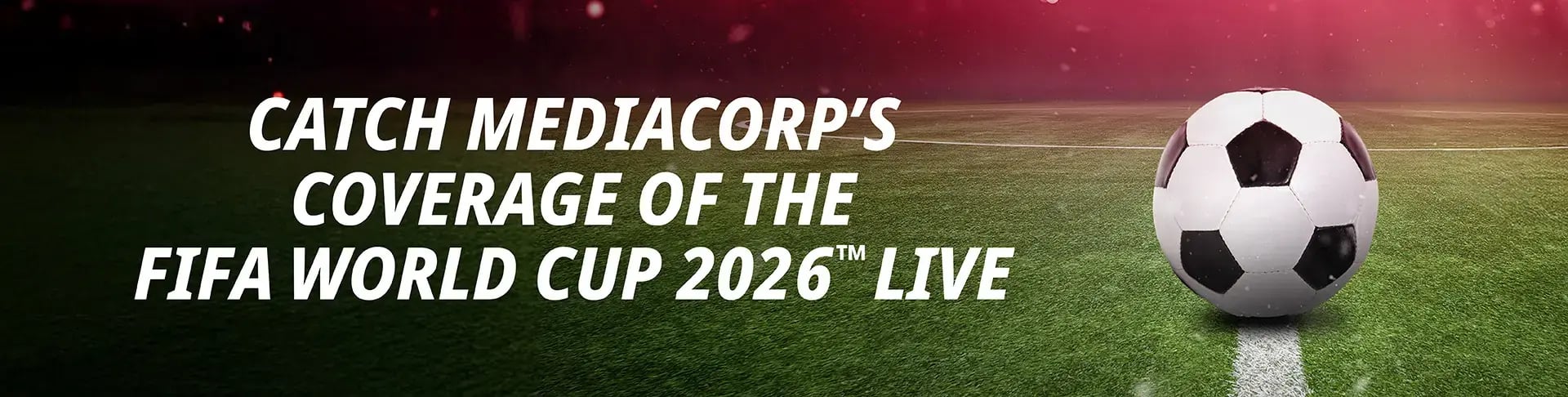 ActiveSG FIFA World Cup 2026 live screening banner for Singapore fan zones including Bugis-area venues
